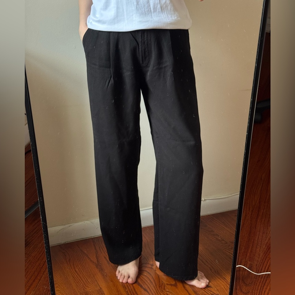 Massimo Dutti FLOWING LYOCELL TROUSERS WITH DARTS / Size 6